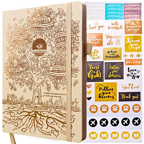 Law of Attraction Planner - Undated Deluxe Weekly, Monthly Planner