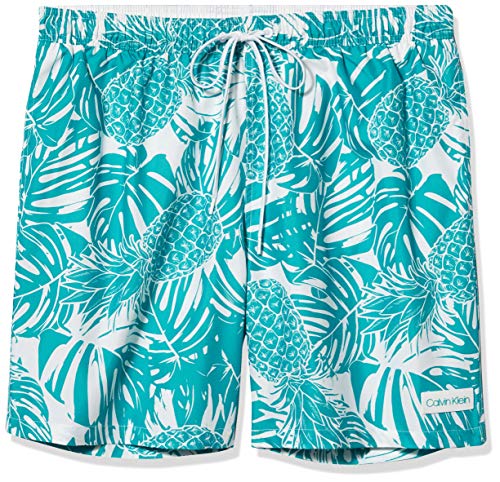 Calvin Klein Men's 7 Inch Elastic Waist Quick Dry Swim Trunk