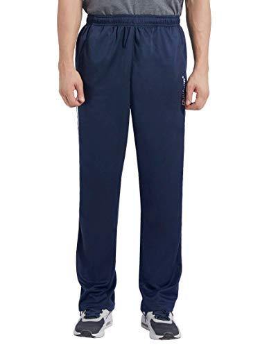 Duuluup Mens Jogger Sweatpants with Pockets Open Bottom Elastic Waist Workout Pants for Training Track Running - JOY2ESpree