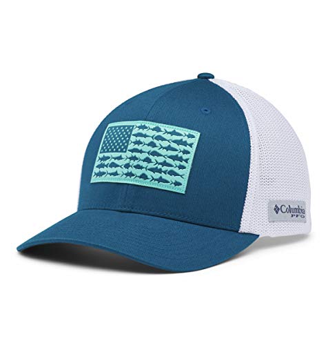 Columbia Unisex-Adult PFG Mesh Fish Flag Ball Cap