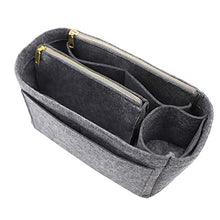 
                        
                          Cargar imagen en el visor de la galería, Felt Purse Bag Organizer Insert with zipper Bag Tote Shaper Fit Speedy Neverfull MM GM
                        
                      