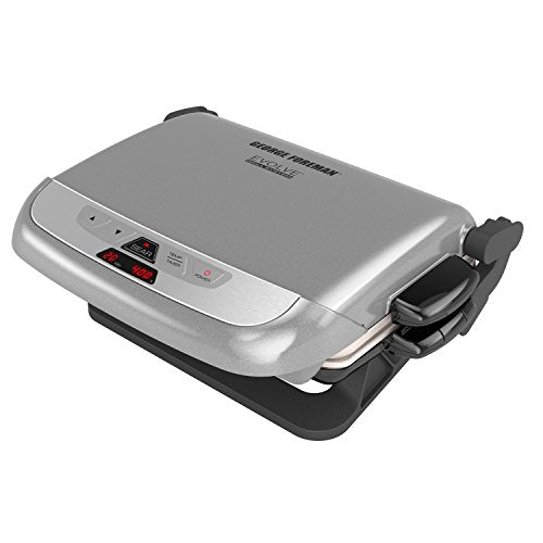 George Foreman GRP4842MB Multi-Plate Evolve Grill, (Ceramic Grilling Plates, and Waffle Plates Included), Black - JOY2ESpree