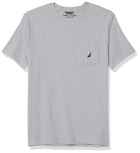 Nautica Men's Solid Crew Neck Short-Sleeve Pocket T-Shirt - JOY2ESpree