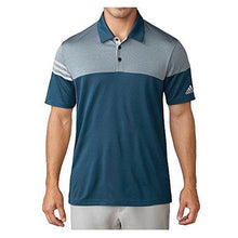 
                        
                          Load image into Gallery viewer, adidas Golf Men's 3-Stripes Heather Block Polo - JOY2ESpree
                        
                      