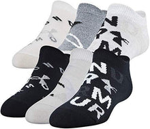 
                        
                          Load image into Gallery viewer, Under Armour Youth Essential 2.0 No Show Socks, 6-Pairs
                        
                      