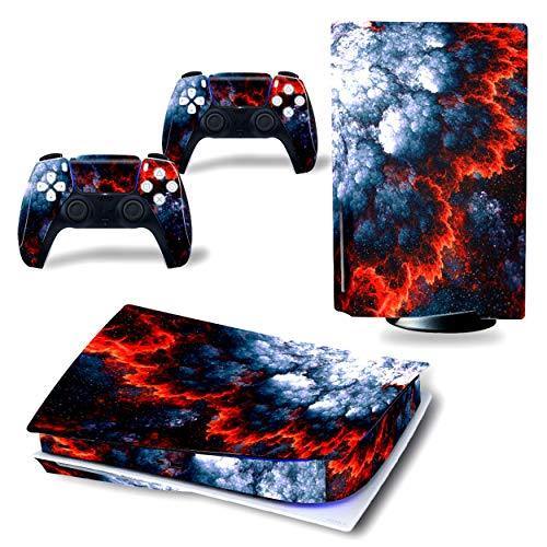 Ps5 Skin Sticker Vinyl Decal Cover for Playstation 5 Console Controllers (Digital Edition, Lightning) - JOY2ESpree