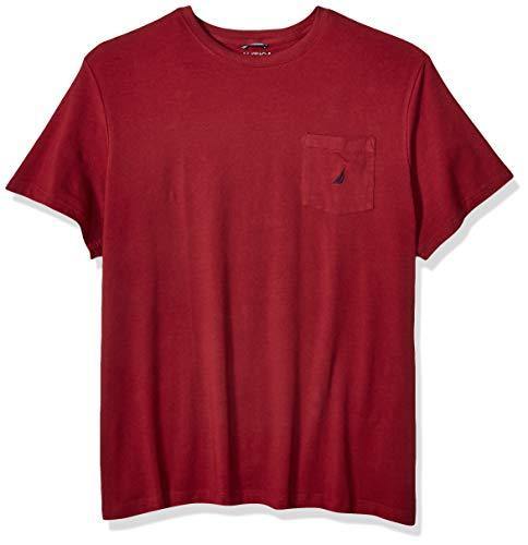 Nautica Men's Solid Crew Neck Short-Sleeve Pocket T-Shirt - JOY2ESpree