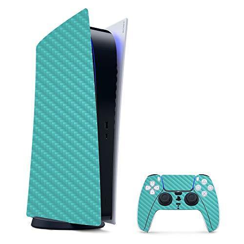 MightySkins Carbon Fiber Skin Compatible with PS5 / Playstation 5 Digital Edition Bundle - JOY2ESpree