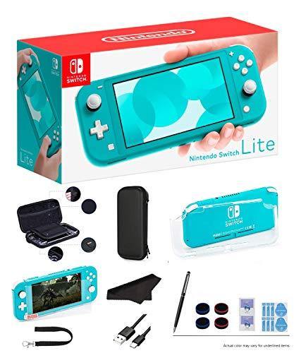 Newest Nintendo Switch Lite - Coral Game Console, 5.5” LCD Touch 1280x720 Screen, Built-in +Control Pad, WiFi, Bluetooth with GalliumPi 10-in-1 Bundle - JOY2ESpree