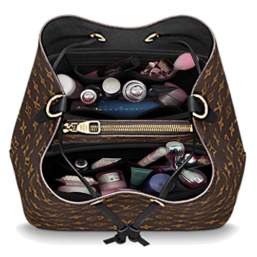 LEXSION Organizer,Bag Organizer,Insert purse organizer with 2 packs in one set fit LV NeoNoe Noé Series perfectly