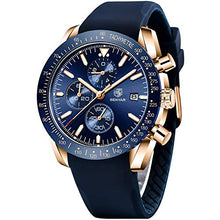 
                        
                          Muat gambar ke penampil Galeri, BENYAR Chronograph Mens Watch Quartz Movement 30M Waterproof | Leather Watch Strap
                        
                      