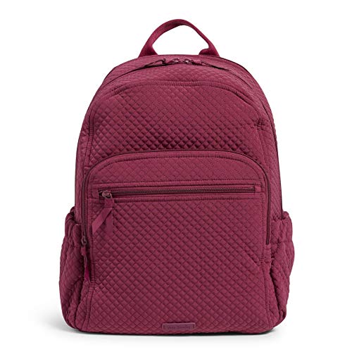 Vera Bradley Women's Microfiber Campus Backpack, Classic Navy, One Size