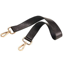 
                        
                          Load image into Gallery viewer, ESUPPORT Purse Straps Replacement Leather Handbags Shoulder Bag Wallet DIY 24.80 Inch Long (Black)
                        
                      