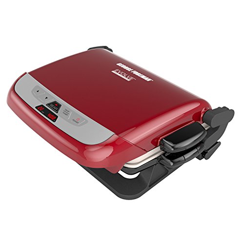 George Foreman GRP4842MB Multi-Plate Evolve Grill, (Ceramic Grilling Plates, and Waffle Plates Included), Black - JOY2ESpree