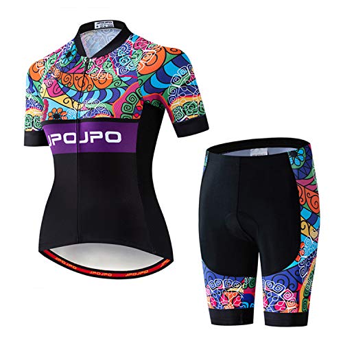 Women's Cycling Clothing Short Sleeve Bike Jersey Sets Bib Shorts Summer Cycling Sets Reflective