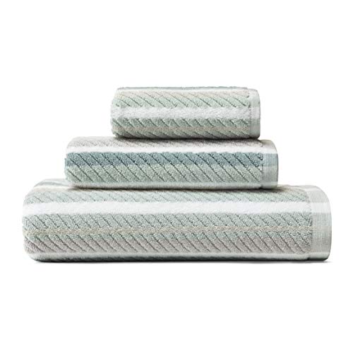 Tommy Bahama Ocean Bay Stripe Bath Towel Set, 54 x 28, Grey