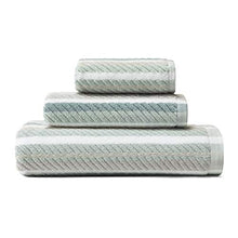 
                        
                          Cargar imagen en el visor de la galería, Tommy Bahama Ocean Bay Stripe Bath Towel Set, 54 x 28, Grey
                        
                      