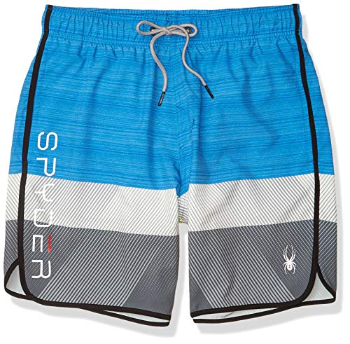 Spyder Men's 7" Textured Colorblock Volley Swim Trunks