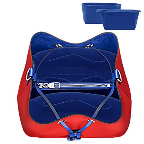 LEXSION Organizer,Bag Organizer,Insert purse organizer with 2 packs in one set fit LV NeoNoe Noé Series perfectly