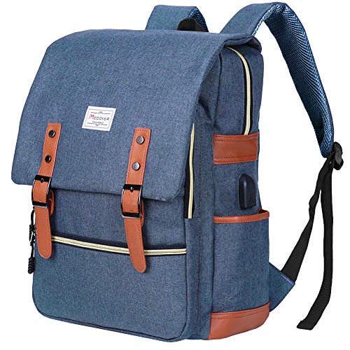 Modoker Vintage Laptop Backpack for Women Men,School College Backpack