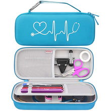 
                        
                          Load image into Gallery viewer, BOVKE Travel Case for 3M Littmann Classic III, Lightweight II S.E, Cardiology IV Diagnostic, MDF Acoustica Deluxe Stethoscopes
                        
                      