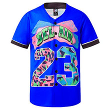 
                        
                          Muat gambar ke penampil Galeri, MOLPE 90s Hip Hop Clothing for Men and Women, Unisex Bel Air 23 Baseball Jersey, Mens Printed Urban Shirts for Party
                        
                      