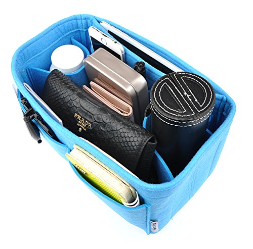 Vercord Felt Organizer Insert for Purse Handbag Tote Bag in Bag Inside Shaper Divider Neo Beige Small