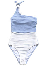 
                        
                          將圖片載入圖庫檢視器 CUPSHE Women's One Piece Swimsuit Color Block One Shoulder Bowknot Bathing Suit
                        
                      