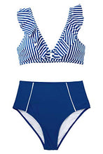 
                        
                          गैलरी व्यूवर में इमेज लोड करें, CUPSHE Women's High Waist Bikini Swimsuit Ruffle Floral Print Two Piece Bathing Suit
                        
                      