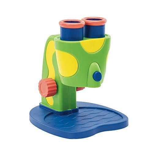 Educational Insights GeoSafari Jr. My First Microscope, Science Toys, Extra-Large Dual Eyepieces, Preschool STEM Toy, Ages 3+ - JOY2ESpree