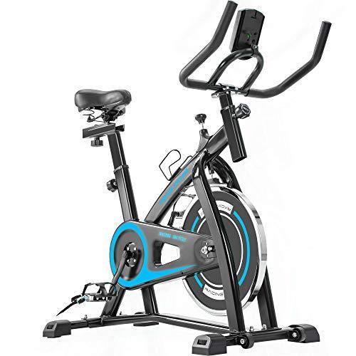 Exercise bike,Stationary Indoor Cycling Bike for Home Cardio Workout, Belt Drive Exercise Bicycle with LCD Monitor,Max Weight Capacity 330 LBS - JOY2ESpree