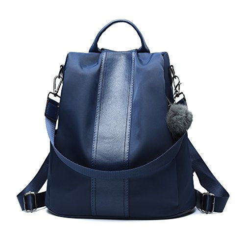 Women Backpack Purse Waterproof Nylon Anti-theft Rucksack Lightweight Shoulder Bag