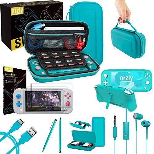 Orzly Accessories Bundle Compatible for use with Nintendo Switch Lite - JOY2ESpree