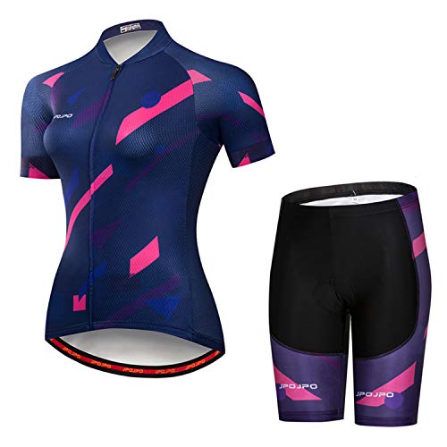 Women's Cycling Clothing Short Sleeve Bike Jersey Sets Bib Shorts Summer Cycling Sets Reflective