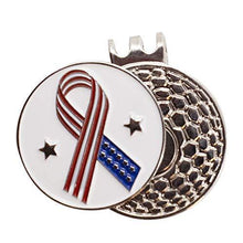 
                        
                          Cargar imagen en el visor de la galería, DA VINCI Magnetic Golf Hat Clip with 1 Inch Embossed Patriotic Metal Golf Ball Marker - JOY2ESpree
                        
                      