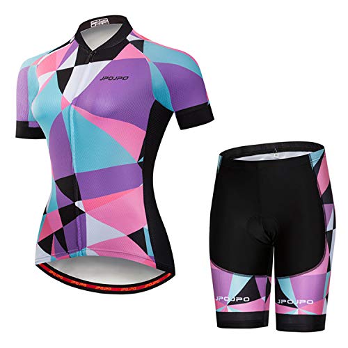 Women's Cycling Clothing Short Sleeve Bike Jersey Sets Bib Shorts Summer Cycling Sets Reflective