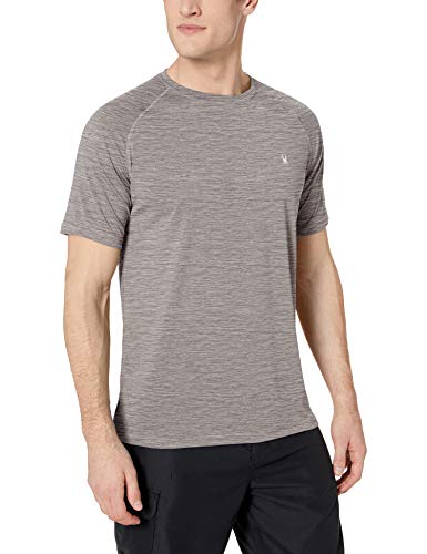 Spyder Men's Hydro Stretch Swim T-Shirt - Quick Dry Short Sleeve Rash Guard Tee