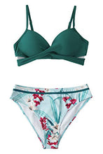 
                        
                          画像をギャラリービューアに読み込む, CUPSHE Women's Wrap Top Floral Bottom Bathing Suit Two Piece Sexy Swimsuit
                        
                      
