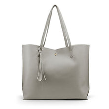 
                        
                          Cargar imagen en el visor de la galería, Oct17 Women Large Tote Bag - Tassels Faux Leather Shoulder Handbags, Fashion Ladies Purses Satchel Messenger Bags
                        
                      