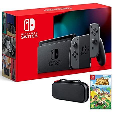 Nintendo Switch Bundle w/Game & Case: Nintendo Switch Animal Crossing New Horizons Edition 32GB Console - JOY2ESpree
