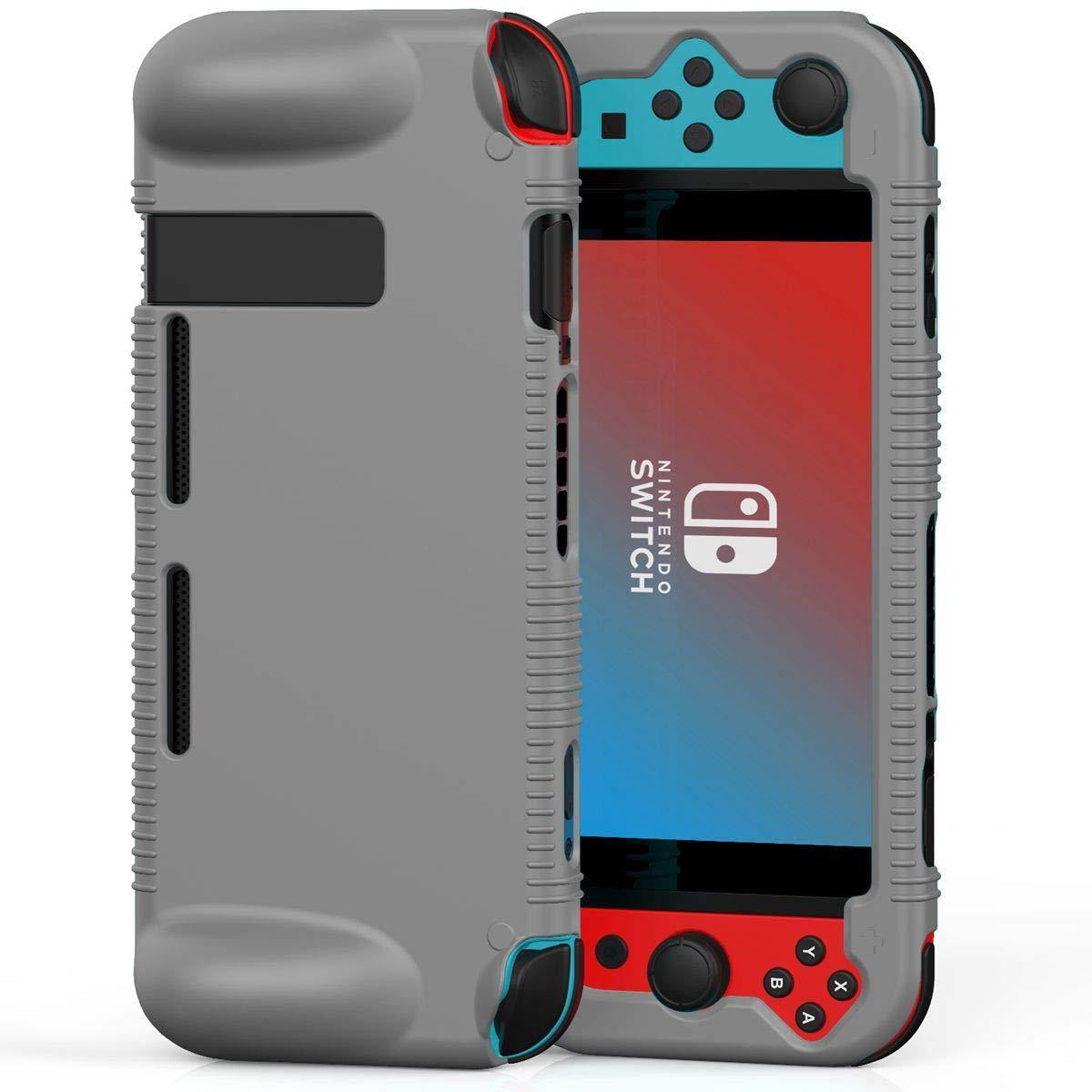 Semeving for Nintendo Switch Case with Tempered Glass Screen Protector for Boy/Girl/Men/Woman/Kids(Black with Screen Protector) … - JOY2ESpree