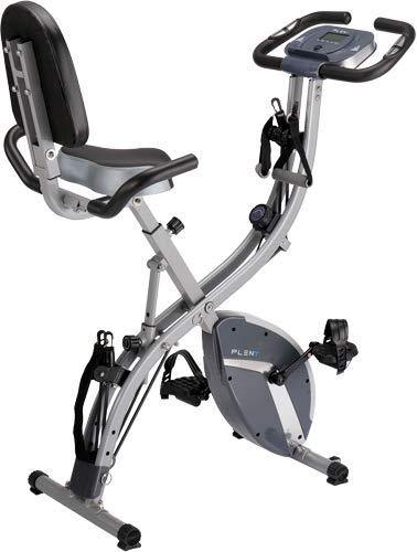 PLENY 3-in-1 Total Body Workout Exercise Bike w/Backlit Screen, High Backrest, Adjustable Resistance Bands for Arm & Leg, and 300 lbs Weight Support - JOY2ESpree