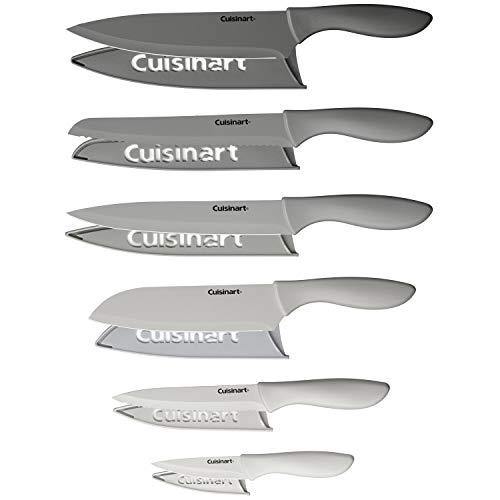 Cuisinart C55-12PMB Advantage 12 Piece Metallic Knife Set With Blade Guards, Black - JOY2ESpree