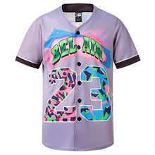 
                        
                          Muat gambar ke penampil Galeri, MOLPE 90s Hip Hop Clothing for Men and Women, Unisex Bel Air 23 Baseball Jersey, Mens Printed Urban Shirts for Party
                        
                      