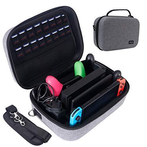 Large Carrying Storage Case for Nintendo Switch,Protective Travel Hard Shell Messenger Bag for Switch Console - JOY2ESpree