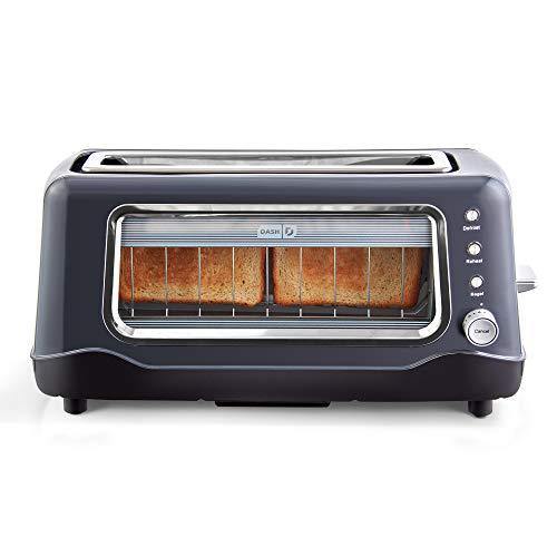 Dash Clear View Toaster: Extra Wide Slot Toaster with Stainless Steel Accents + See Through Window - JOY2ESpree
