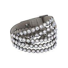 
                        
                          Cargar imagen en el visor de la galería, SWAROVSKI Women's Leather Look Crystal Power Bracelet Collection - JOY2ESpree
                        
                      