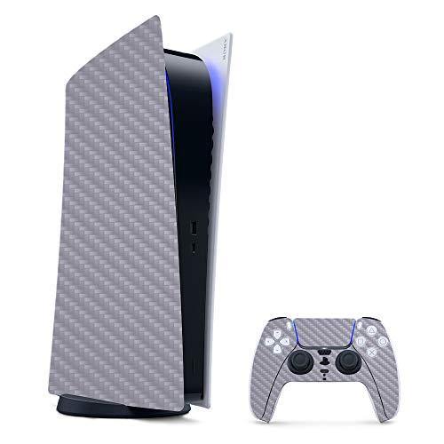 MightySkins Carbon Fiber Skin Compatible with PS5 / Playstation 5 Digital Edition Bundle - JOY2ESpree