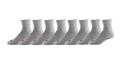 Wilson mens Dri-tech Moisture Control Athletic Quarter Socks, 8 Pack Multipack - JOY2ESpree