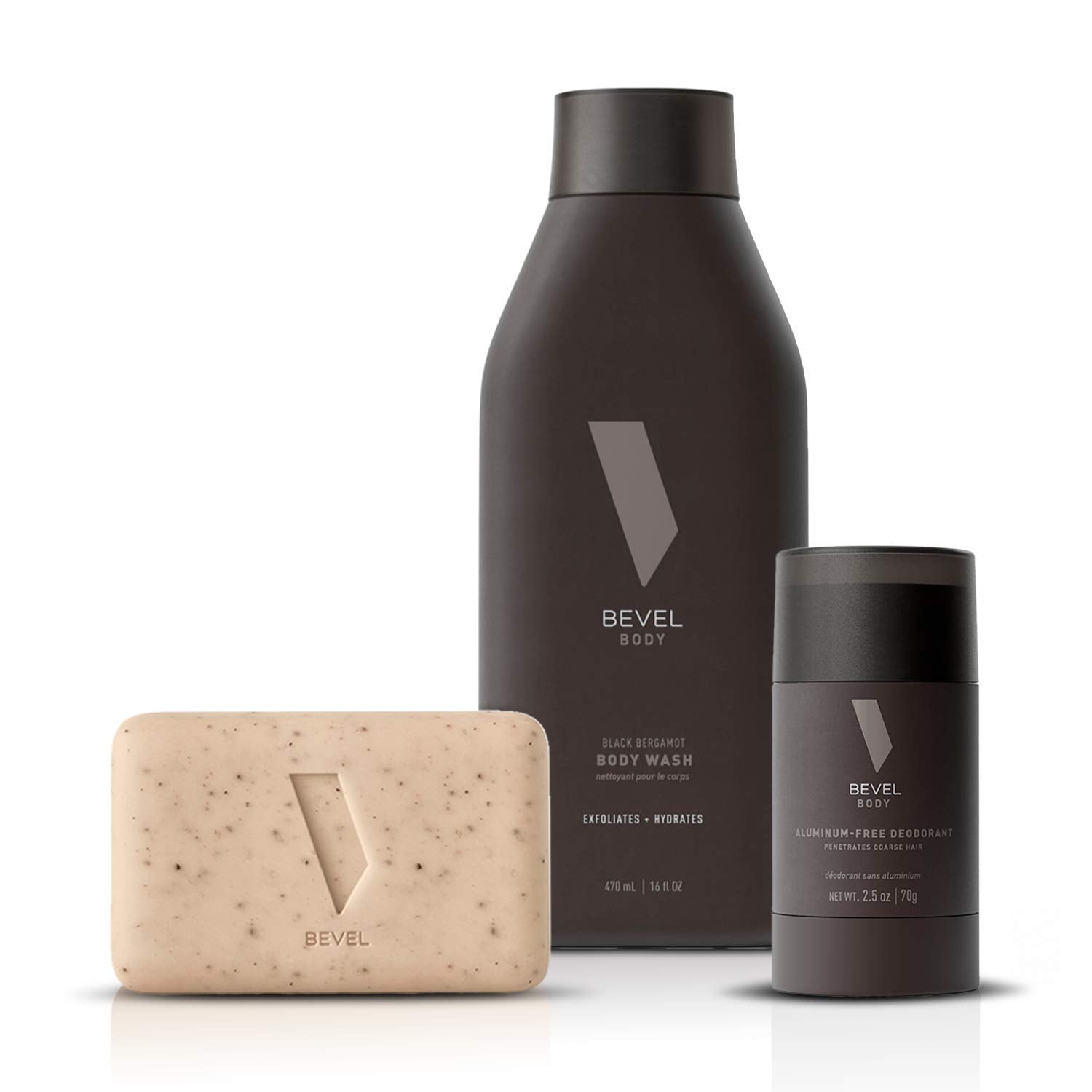 Shaving Kit for Men by Bevel - Starter Shave Kit, Includes Safety Razor, Shaving Brush